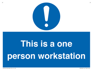 This is a one person workstation